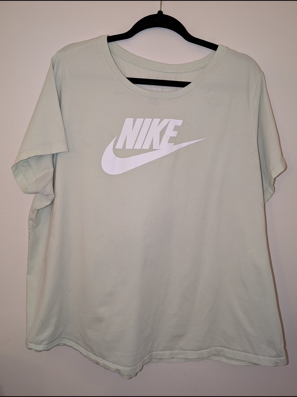 Nike Mint Green T-Shirt with White Swoosh